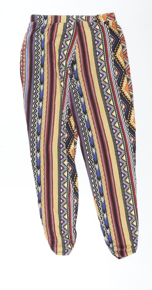 Womens UK Size 12 papaya Regular Fit Windbreaker Multicoloured Trousers