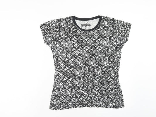 Womens UK Size 12 Atmosphere Black Basic T-Shirt