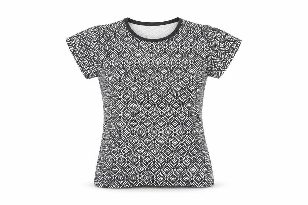 Womens UK Size 12 Atmosphere Black Basic T-Shirt