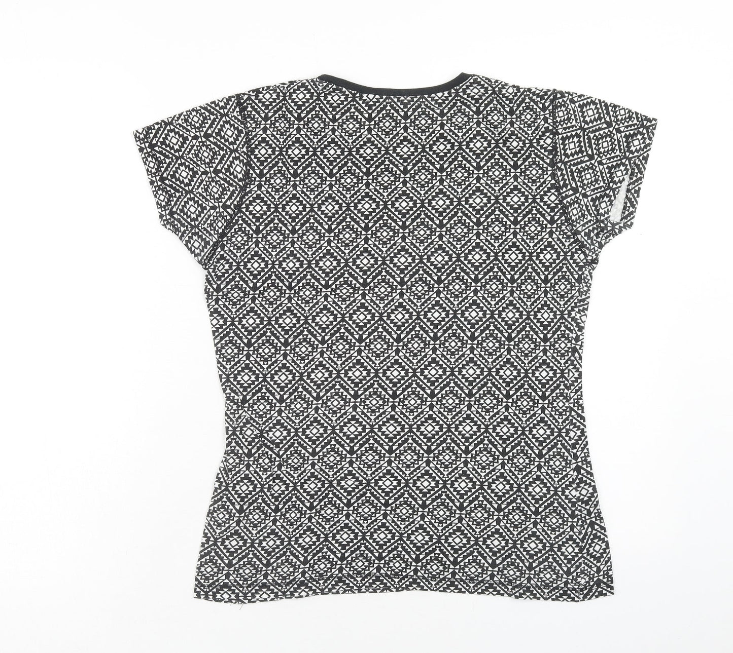 Womens UK Size 12 Atmosphere Black Basic T-Shirt