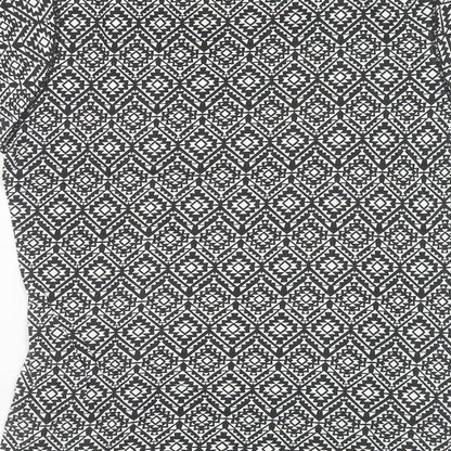 Womens UK Size 12 Atmosphere Black Basic T-Shirt
