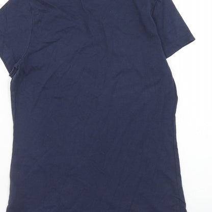Womens UK Size 10 Originals Blue Basic T-Shirt