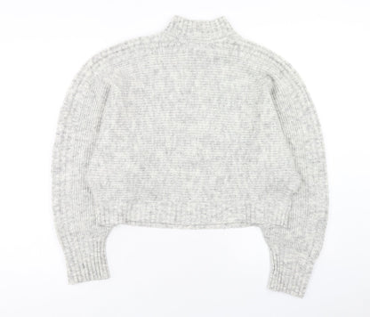 Womens UK Size S New Look Grey Pullover Jumper