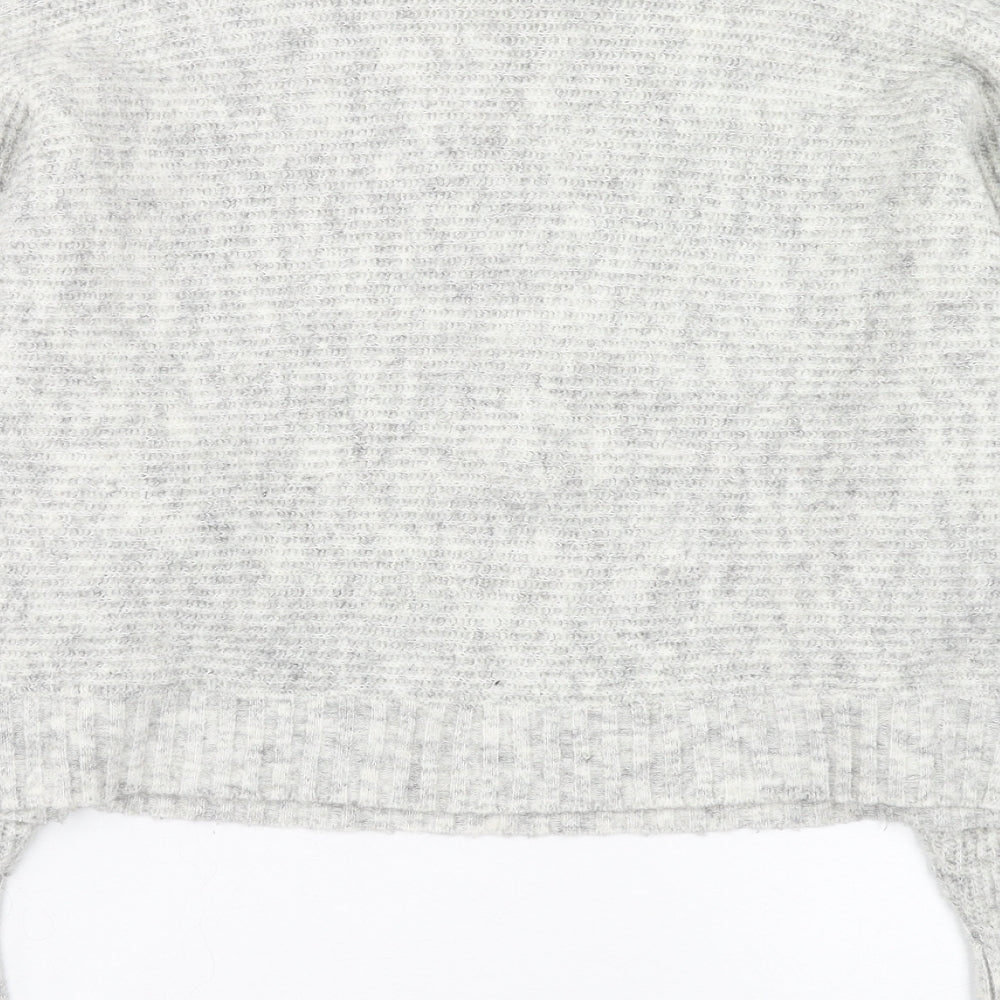 Womens UK Size S New Look Grey Pullover Jumper