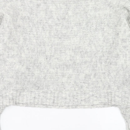 Womens UK Size S New Look Grey Pullover Jumper
