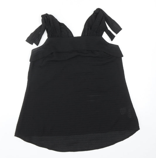 Womens UK Size 10 Warehouse Black Basic Tank