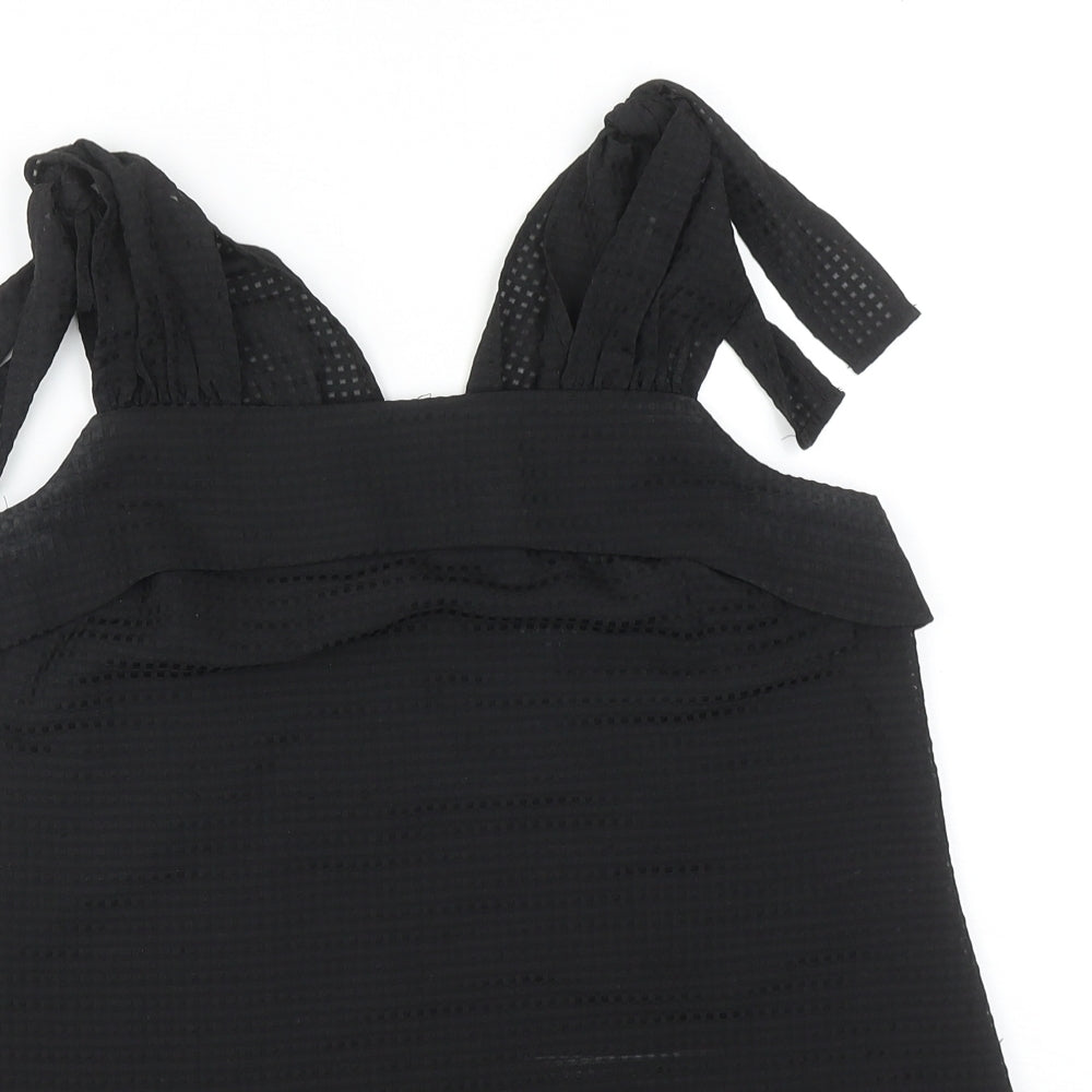 Womens UK Size 10 Warehouse Black Basic Tank