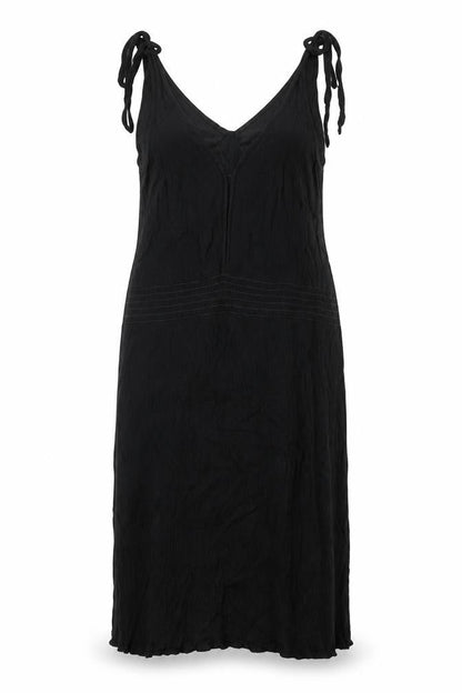 NEXT Womens Black Viscose A-Line Size 12 V-Neck Tie