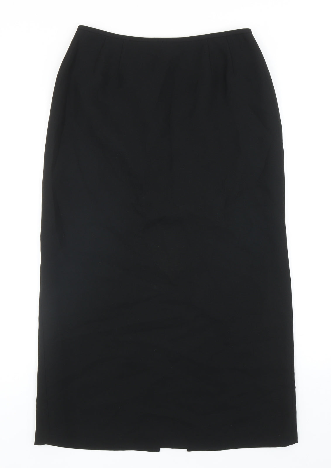 Kasper Womens Black Polyester Straight & Pencil Skirt Size 10 Zip
