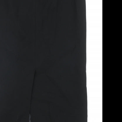 Kasper Womens Black Polyester Straight & Pencil Skirt Size 10 Zip