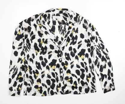 Womens UK Size 10 In the Style Multicoloured Basic Button-Up