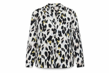 Womens UK Size 10 In the Style Multicoloured Basic Button-Up