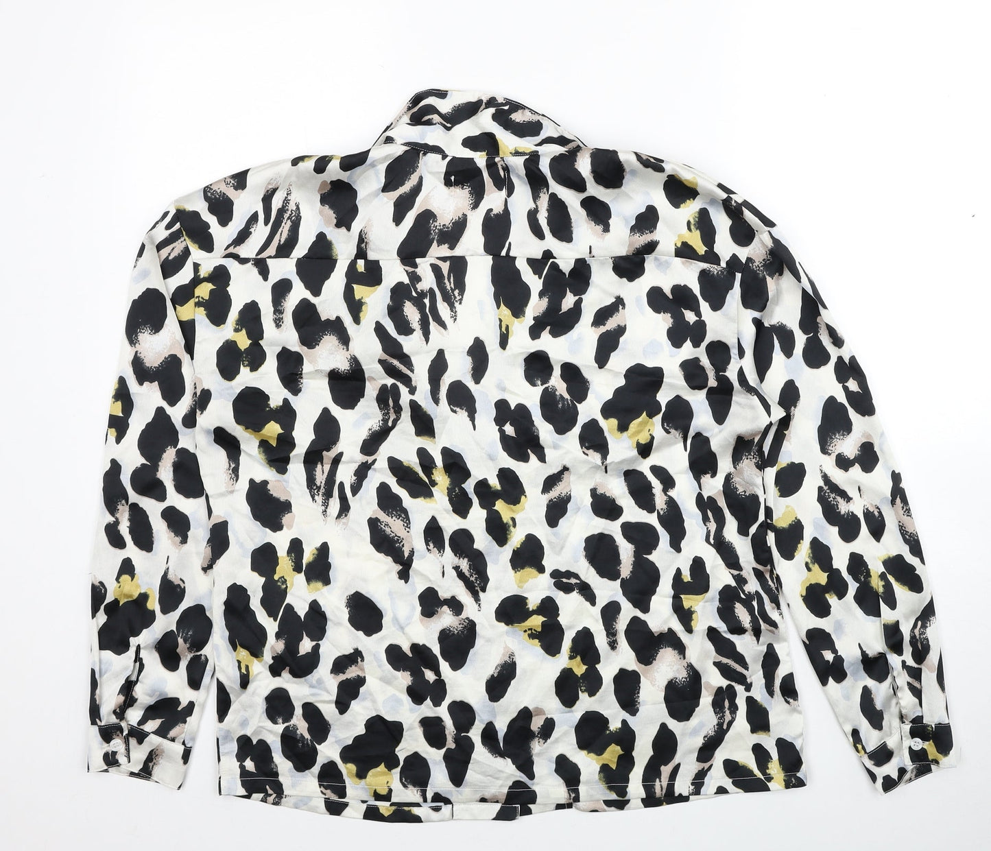 Womens UK Size 10 In the Style Multicoloured Basic Button-Up