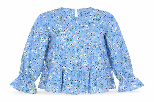 Womens UK Size 10 AX Paris Blue Basic Blouse