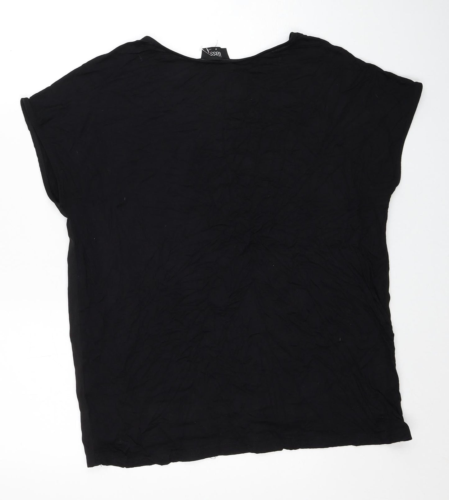 Womens UK Size M Klass Black Basic T-Shirt