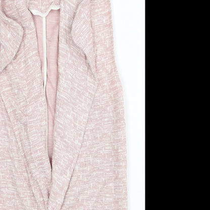 Nutmeg Girls Pink V-Neck Polyester Cardigan Jumper Size 11-12 Years Pullover
