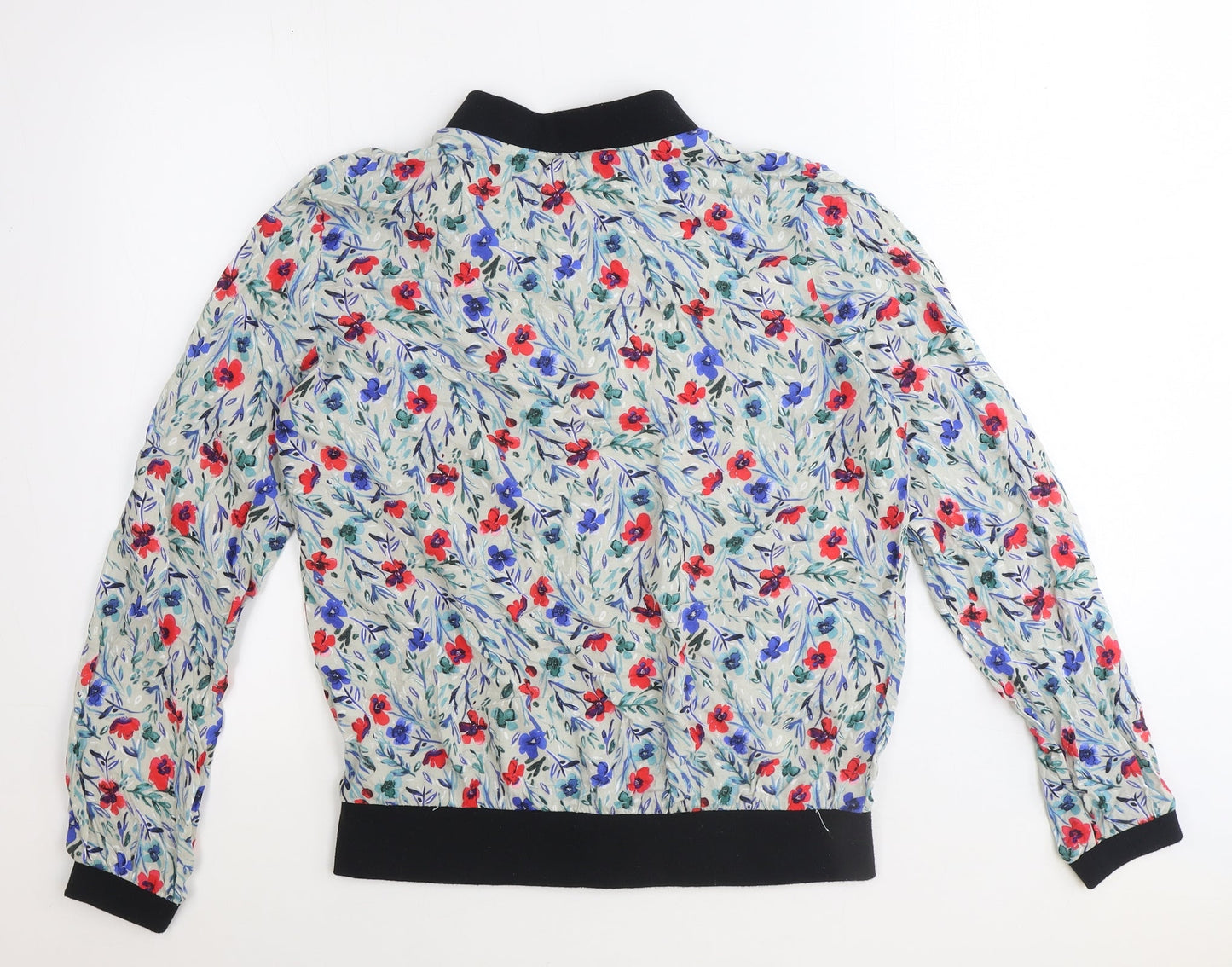 Papaya Womens Grey Geometric Jacket Size 14 Zip