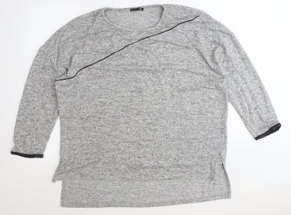 Womens UK Size M Zara Grey Pullover Jumper