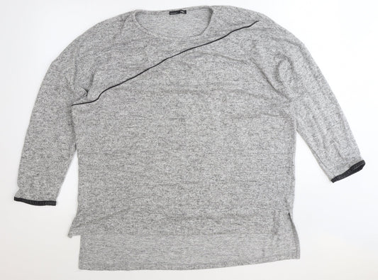 Womens UK Size M Zara Grey Pullover Jumper