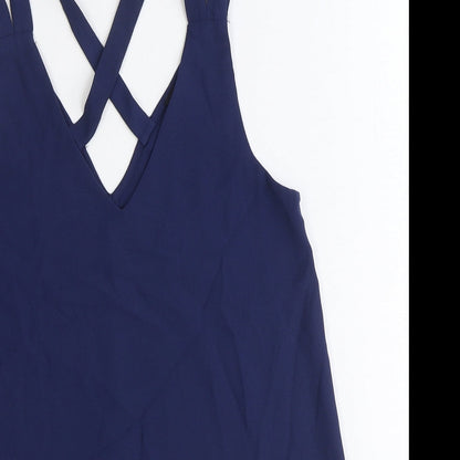 Womens UK Size 6 River Island Blue Basic Blouse