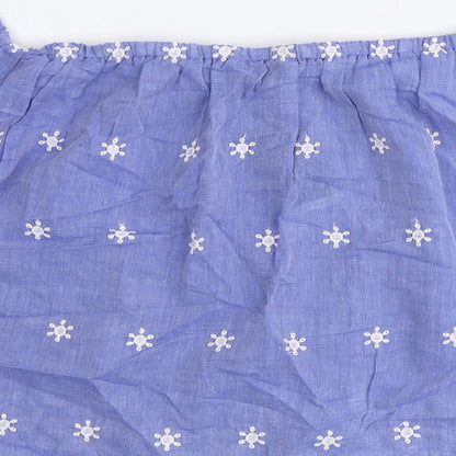 Womens UK Size 8 Select Blue Basic Blouse