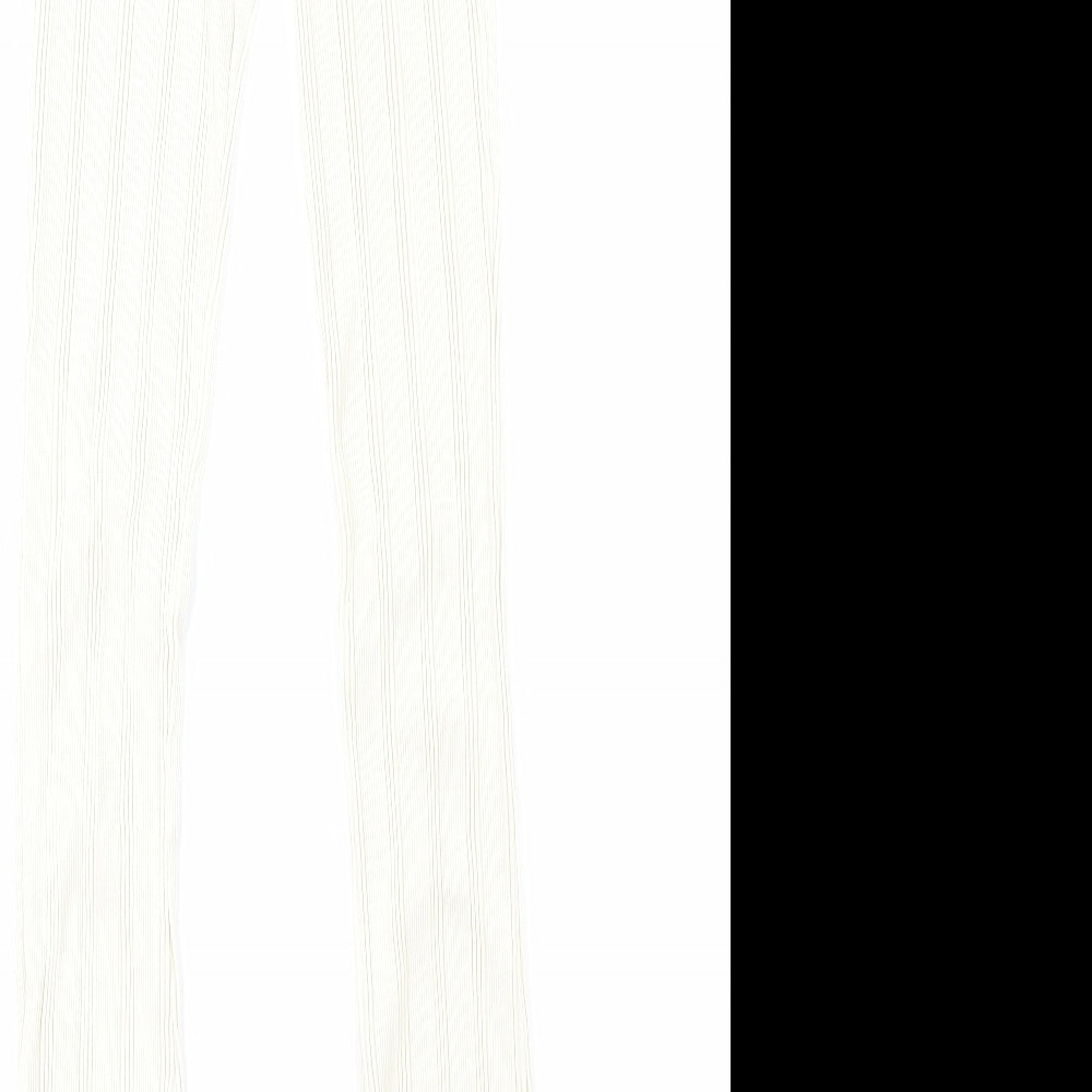 Womens UK Size S Zara Regular Fit  Beige Trousers