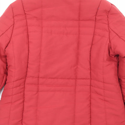 Penny Plain Womens Red Jacket Size 10 Zip