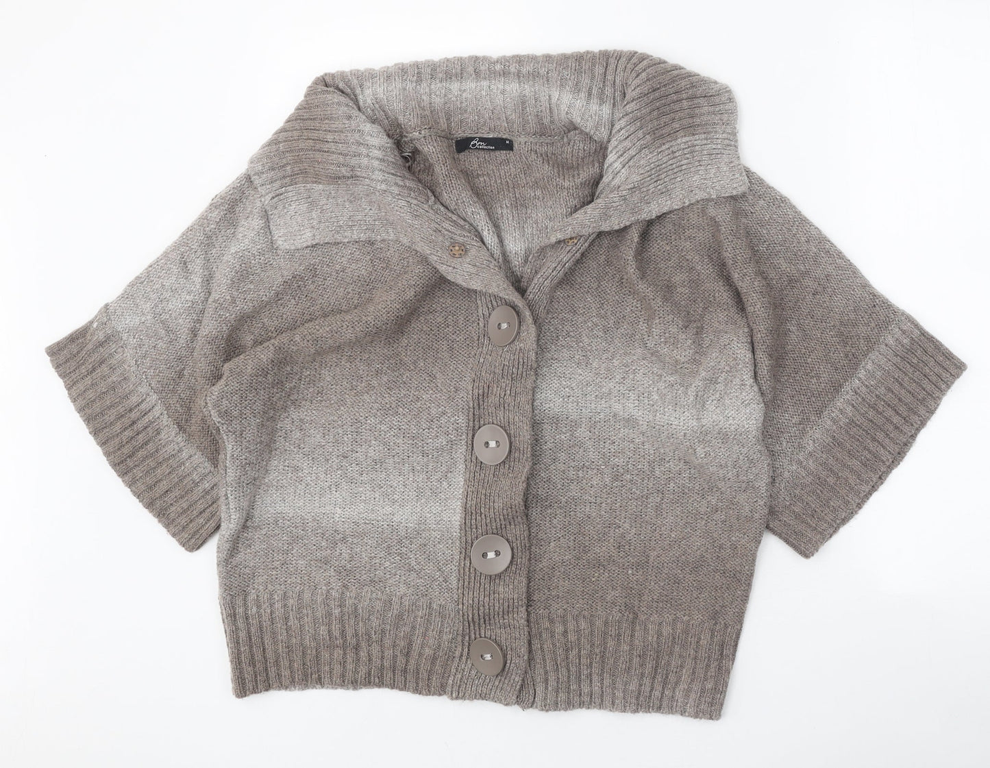 Womens UK Size M BM Brown Cardigan Jumper