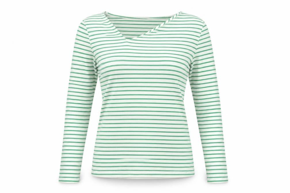 Womens UK Size XS Warehouse Green Basic T-Shirt