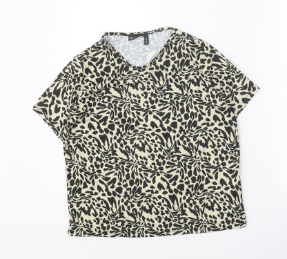 Womens UK Size 10 ASOS Black Basic T-Shirt
