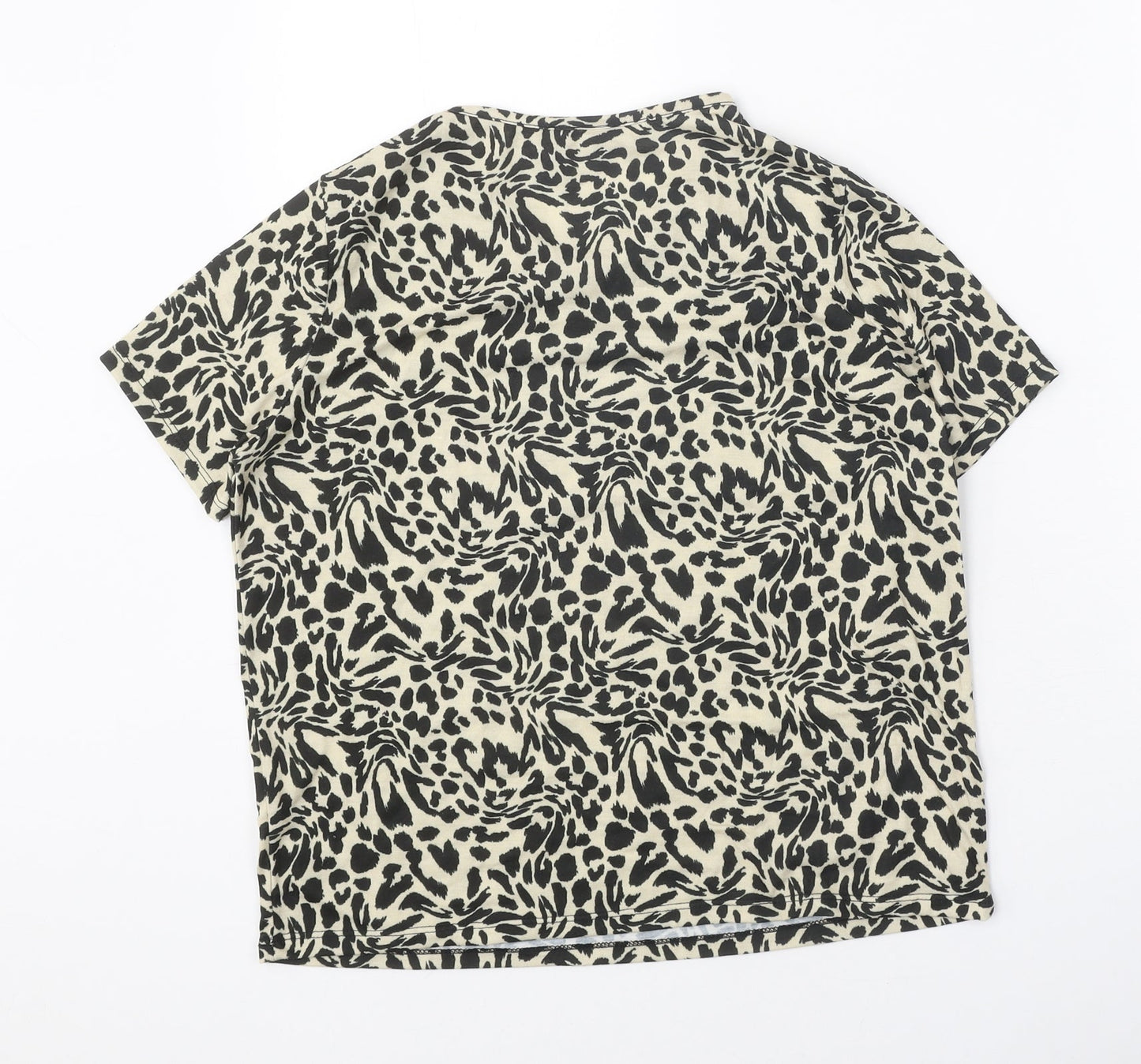 Womens UK Size 10 ASOS Black Basic T-Shirt