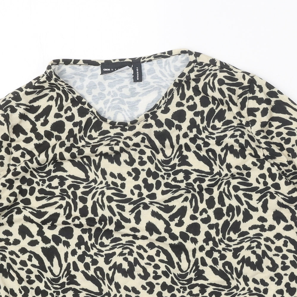 Womens UK Size 10 ASOS Black Basic T-Shirt