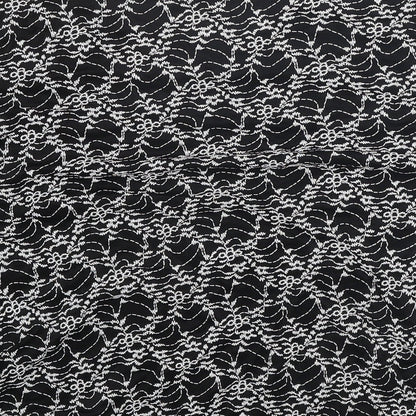 Bonmarché Womens Black Geometric Nylon Basic T-Shirt Size M Round Neck