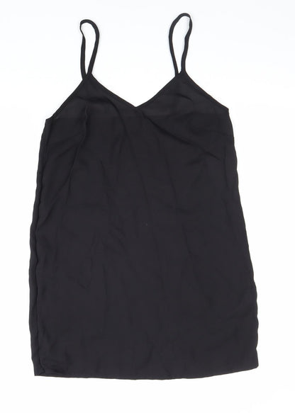 Womens UK Size 10 Preworn Black Basic Tank
