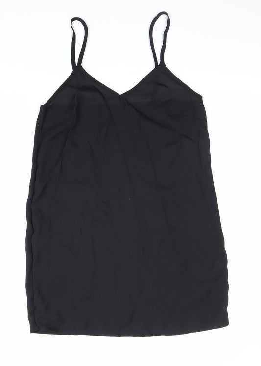 Womens UK Size 10 Preworn Black Basic Tank