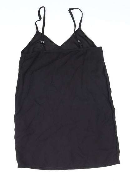 Womens UK Size 10 Preworn Black Basic Tank