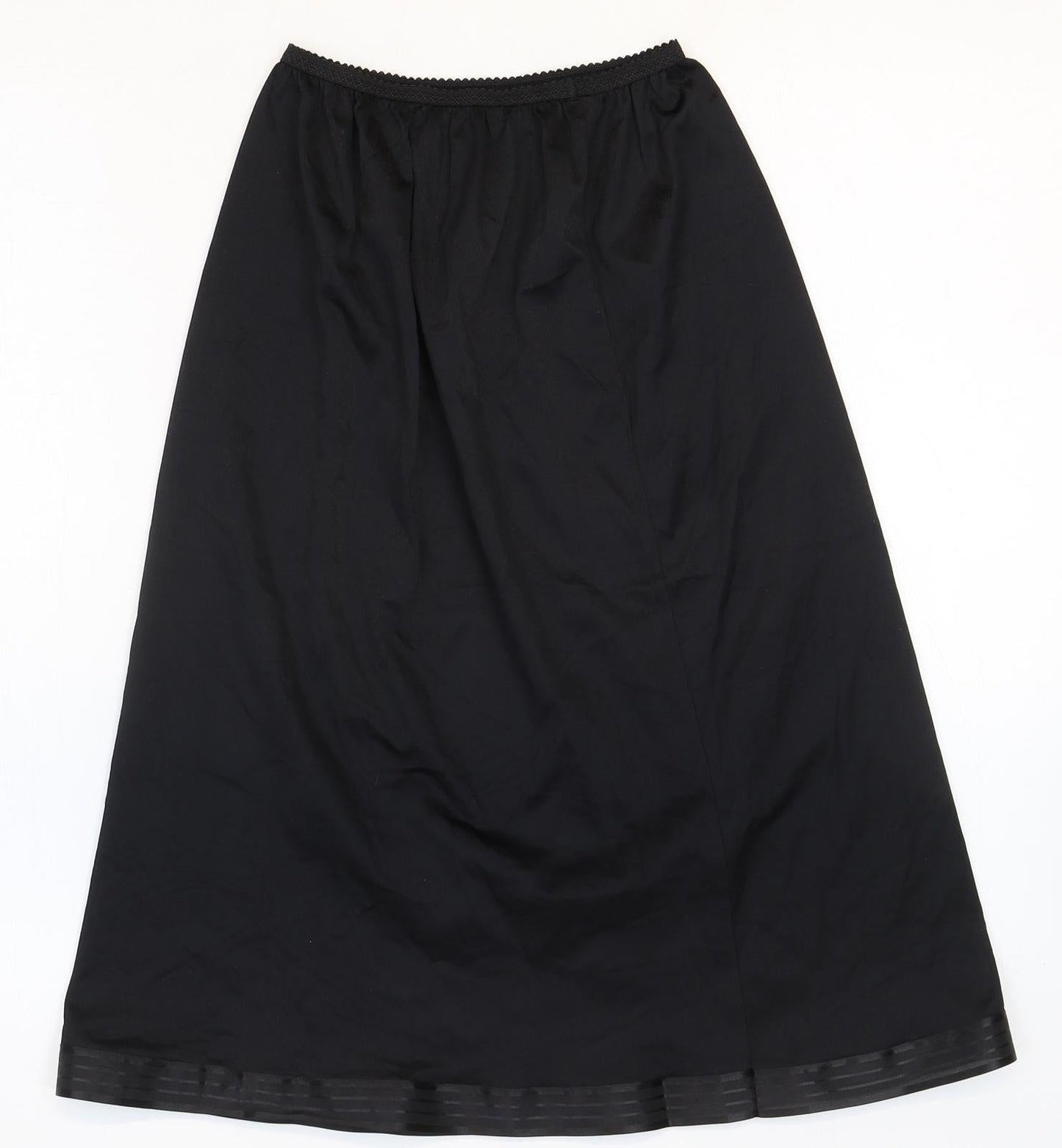 Marks and Spencer Womens Black Polyamide Swing Skirt Size 8 - Size 8-10