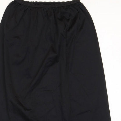 Marks and Spencer Womens Black Polyamide Swing Skirt Size 8 - Size 8-10