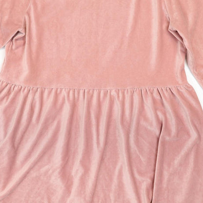 In the Style Womens Pink Polyester Fit & Flare Size 12 Round Neck Pullover