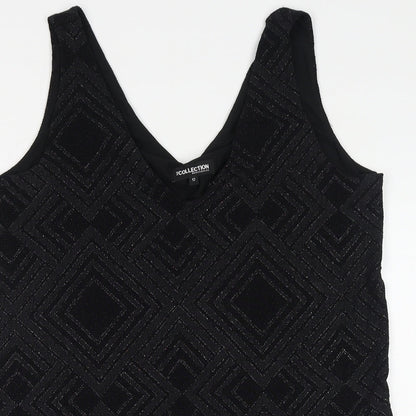 Womens UK Size 12 Debenhams Black Basic Tank
