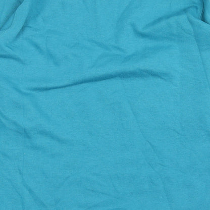 EWM Womens Blue Polyester Pullover Sweatshirt Size M Pullover