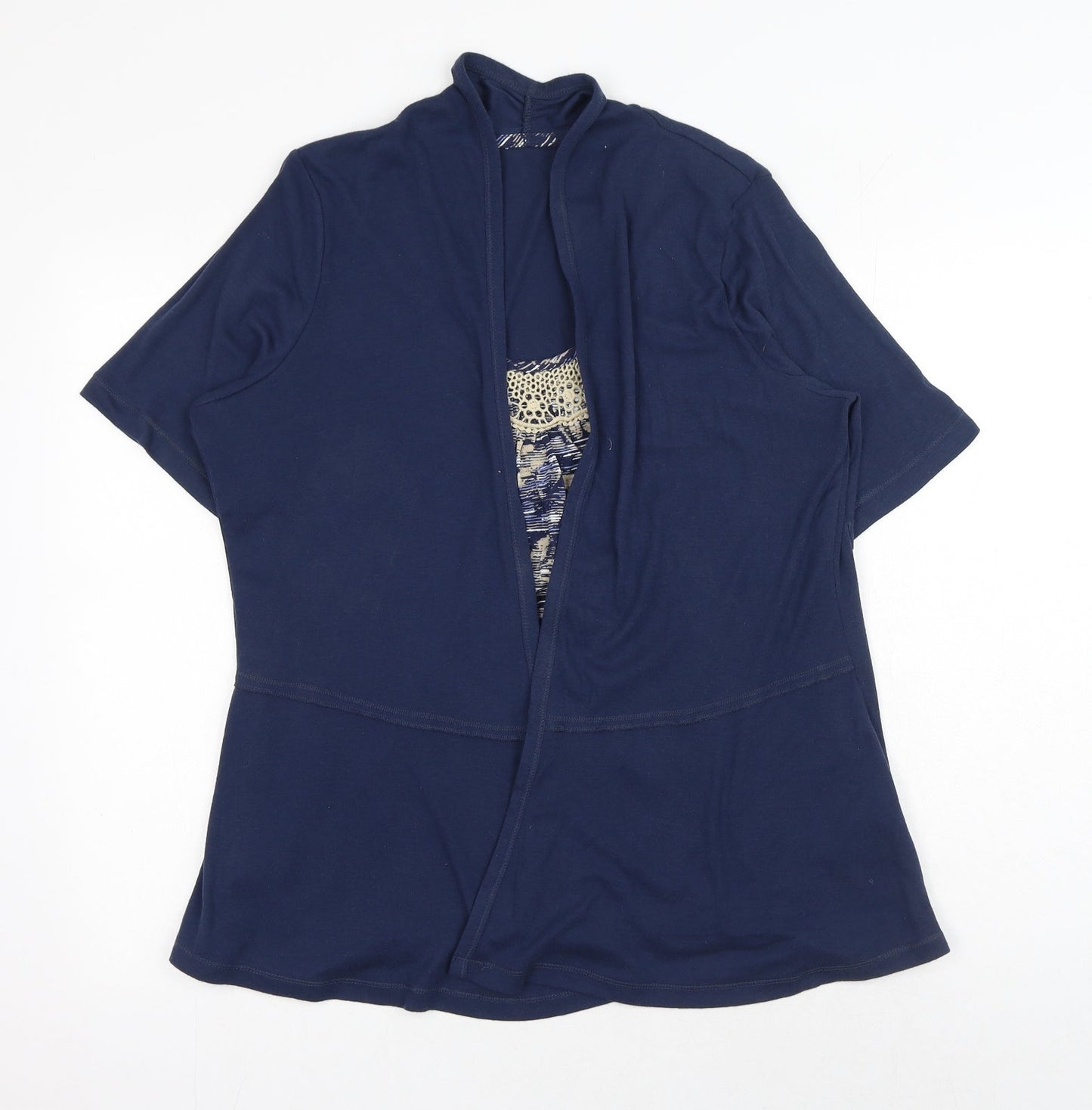 Womens UK Size 16 Marks and Spencer Blue Kimono Blouse