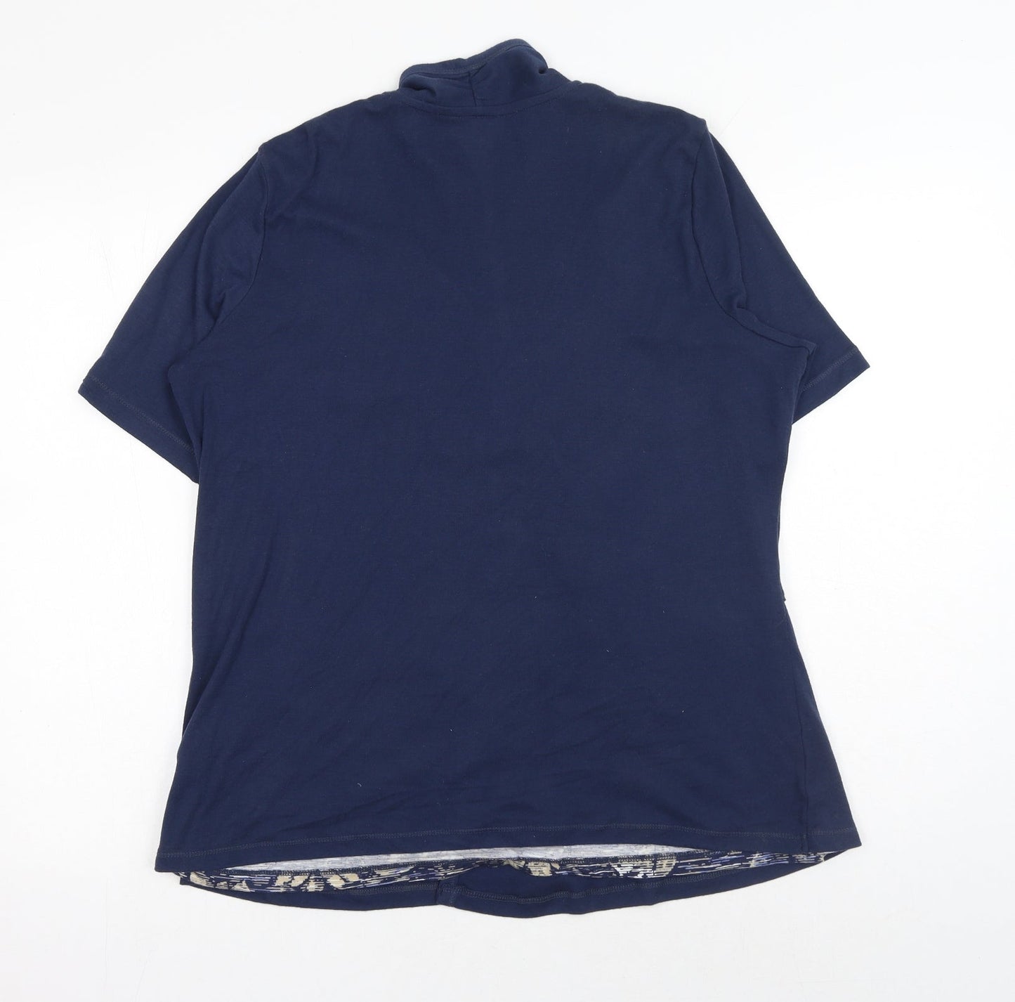 Womens UK Size 16 Marks and Spencer Blue Kimono Blouse