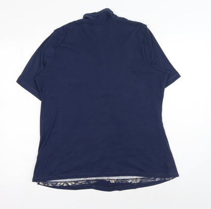Womens UK Size 16 Marks and Spencer Blue Kimono Blouse