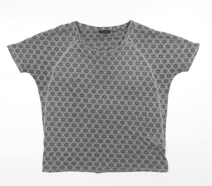 Womens UK Size 10 New Look Grey Basic T-Shirt