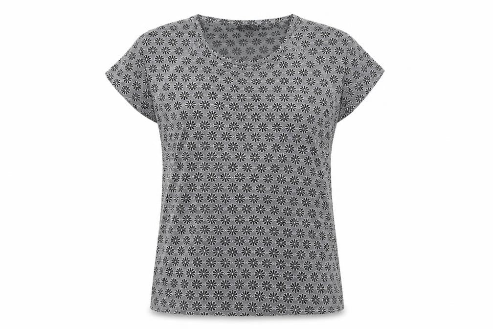 Womens UK Size 10 New Look Grey Basic T-Shirt
