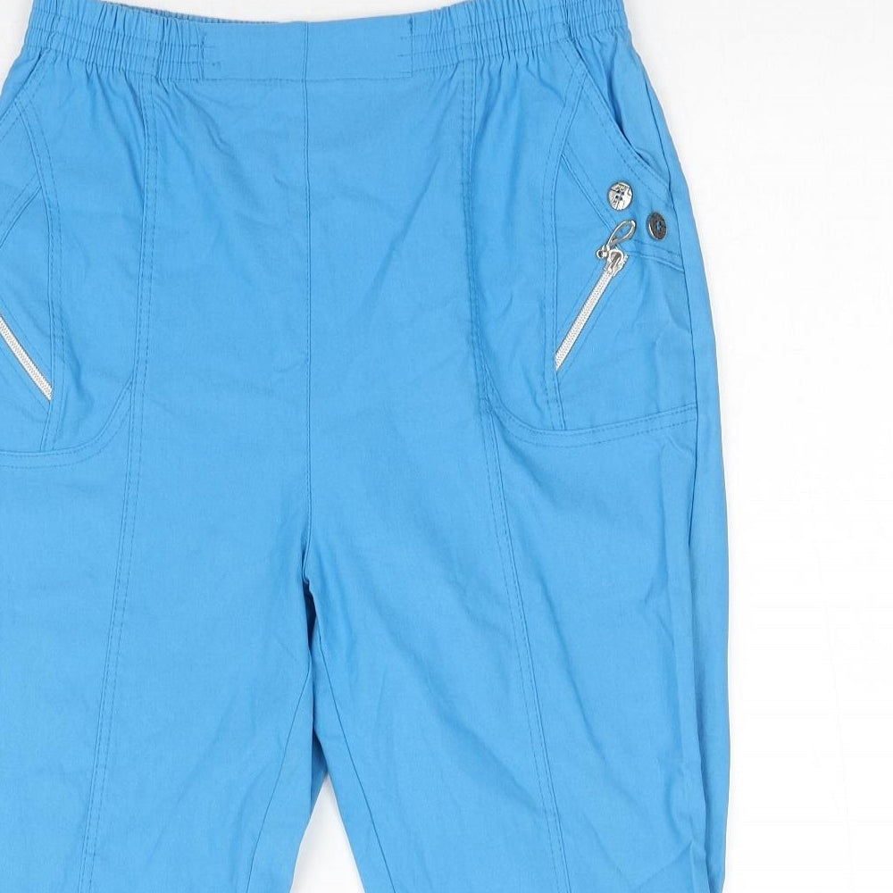 Preworn Mens Blue Viscose Sweatpants Trousers Size 30 in Regular Zip