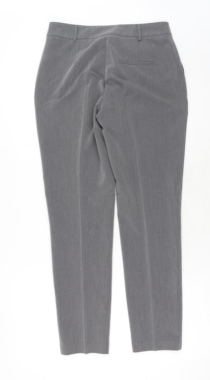 Womens UK Size 8 Dorothy Perkins Regular Fit Carrot Grey Trousers