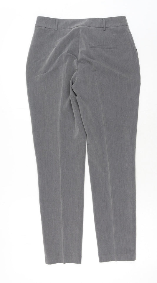 Womens UK Size 8 Dorothy Perkins Regular Fit Carrot Grey Trousers