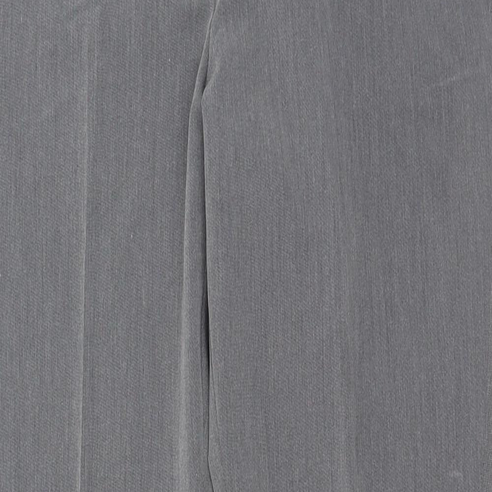 Womens UK Size 8 Dorothy Perkins Regular Fit Carrot Grey Trousers